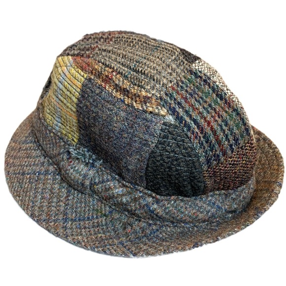 Hanna Hats Donegal Patchwork Tweed Wool Medium Unisex - Picture 8 of 12